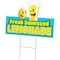 Signmission Fresh Squeezed Lemonade Yard Sign & Stake outdoor plastic coroplast window, C-DC-2436-DS-Lemonade C-DC-2436-DS-Lemonade - alternate 1